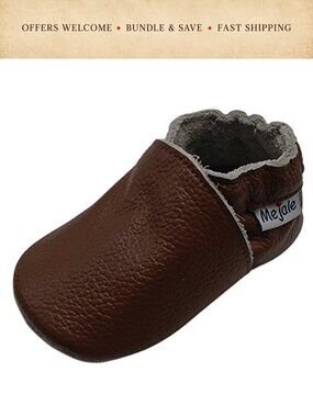 Baby Soft Leather Mocc Infant Toddler Prewalker First Walking Shoes